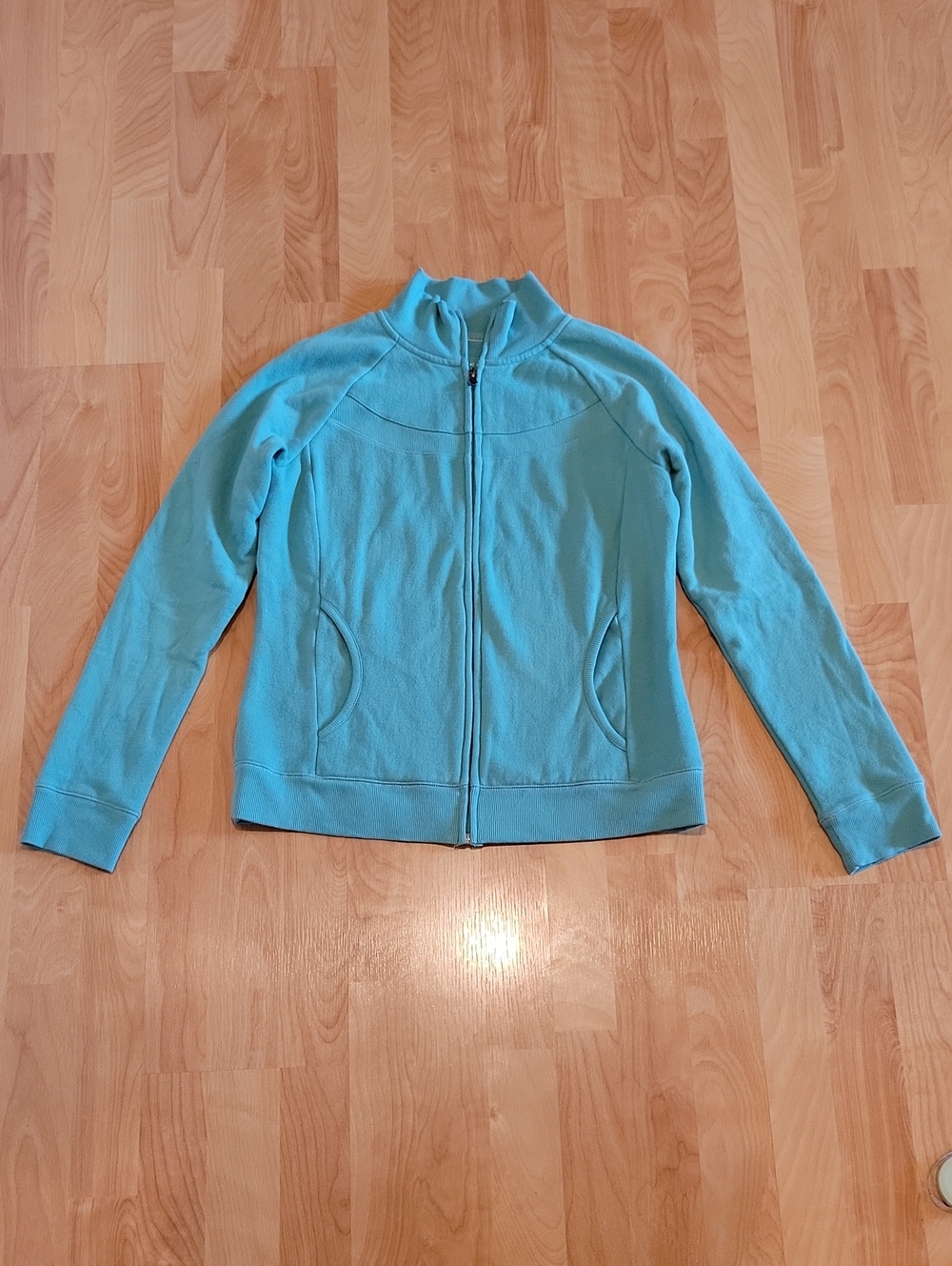 Tek Gear Light Teal Full Zip-Up Sweatshirt Jacket Size Medium